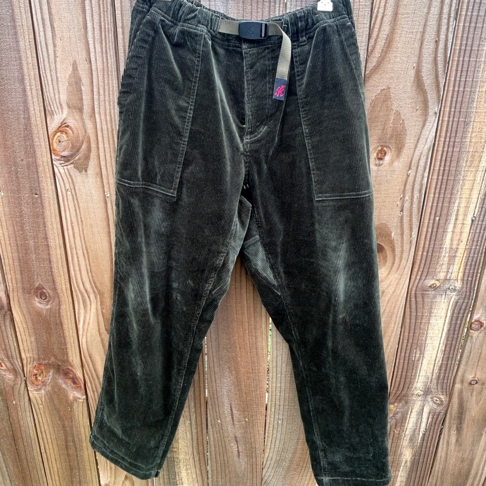 Gramicci Olive Fine Corduroy Pants Size S (34-36x32)